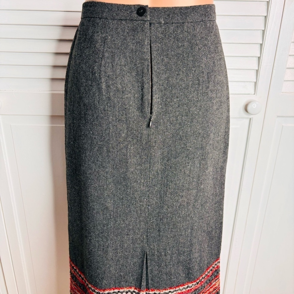 SAG HARBOR Petite Vintage Gray Peruvian Pencil Skirt Size 4P - Picture 5 of 8